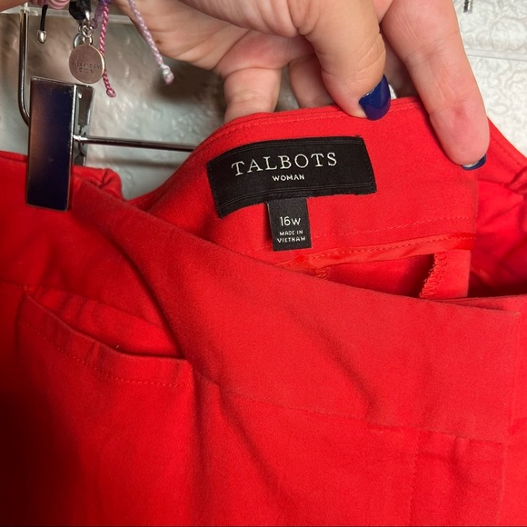 Red Talbots Curvy Pants - Picture 6 of 7